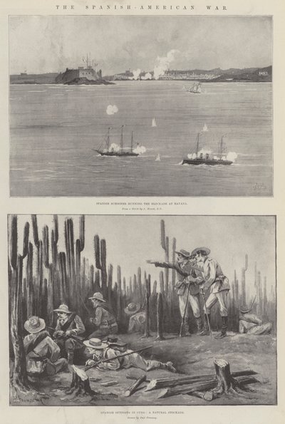 De Spaans-Amerikaanse Oorlog door Charles Auguste Loye